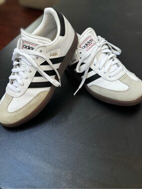 Adidas Samba White Black and Gum Low-Profile Sneakers M Size 6